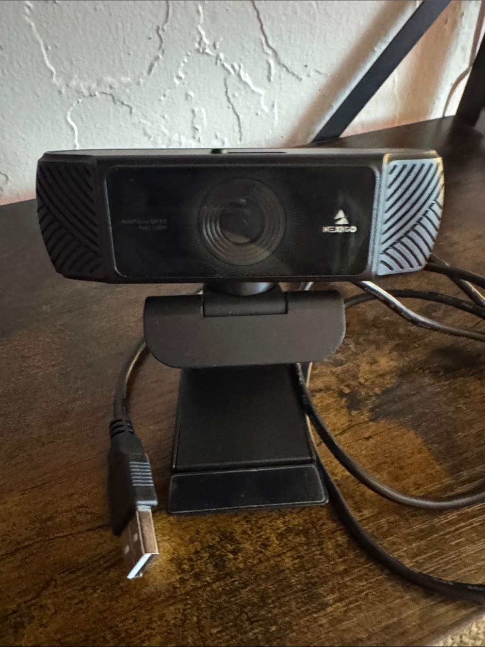 Neobio Black USB Webcam with Adjustable Mount